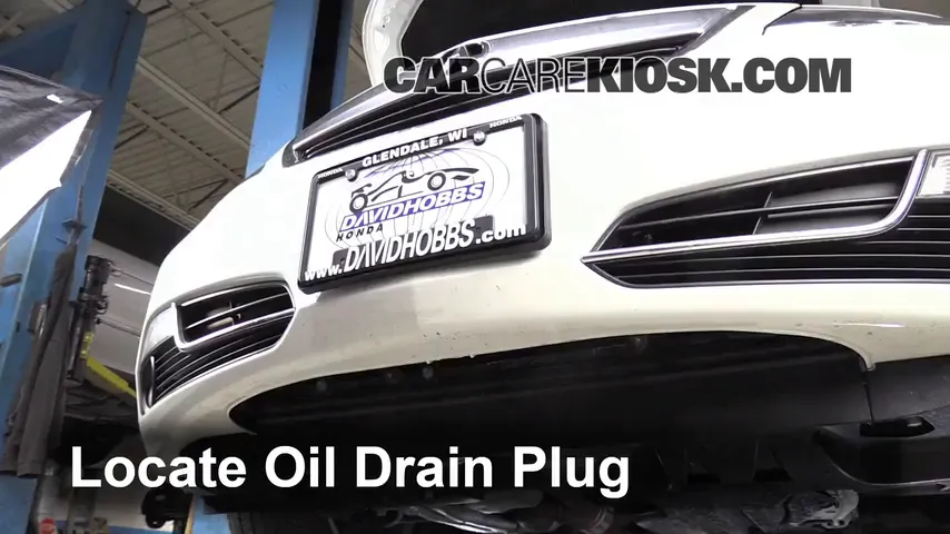 2012 Acura TL 3.5L V6 Huile Changer l'huile et le filtre à huile
